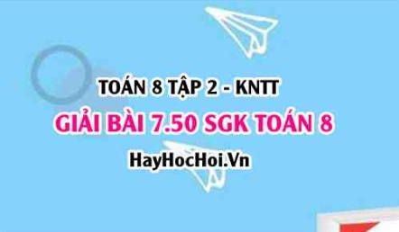 Bài 7.50 SGK Toán 8 Tập 2 Kết nối tri thức